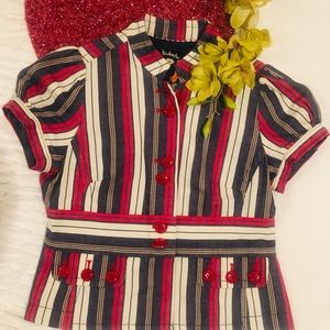 NWOT Anthropology Taikonhu Crop Jacket Linen